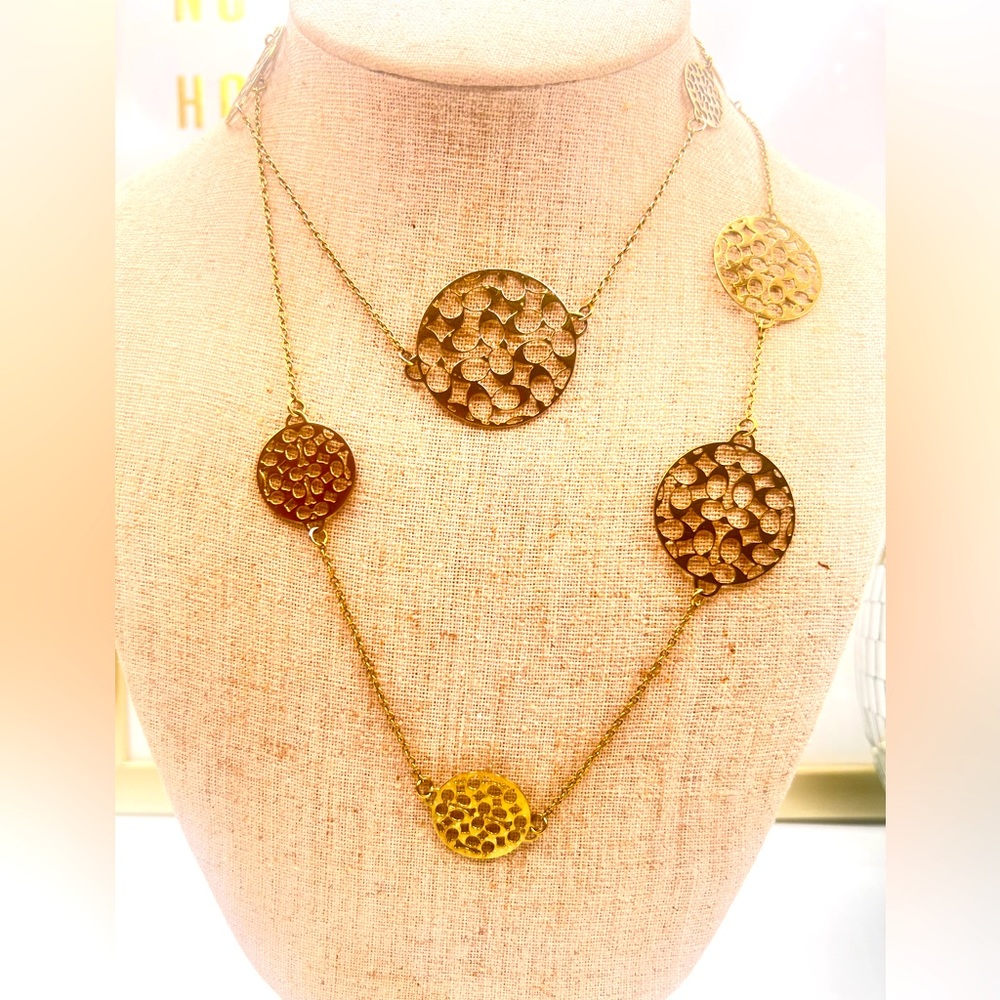 Gold-Tone retired Coach Miranda Necklace